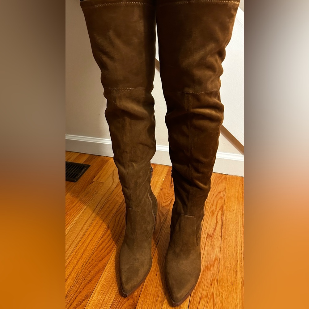 Marc Fisher Brown Over-the-Knee Boots